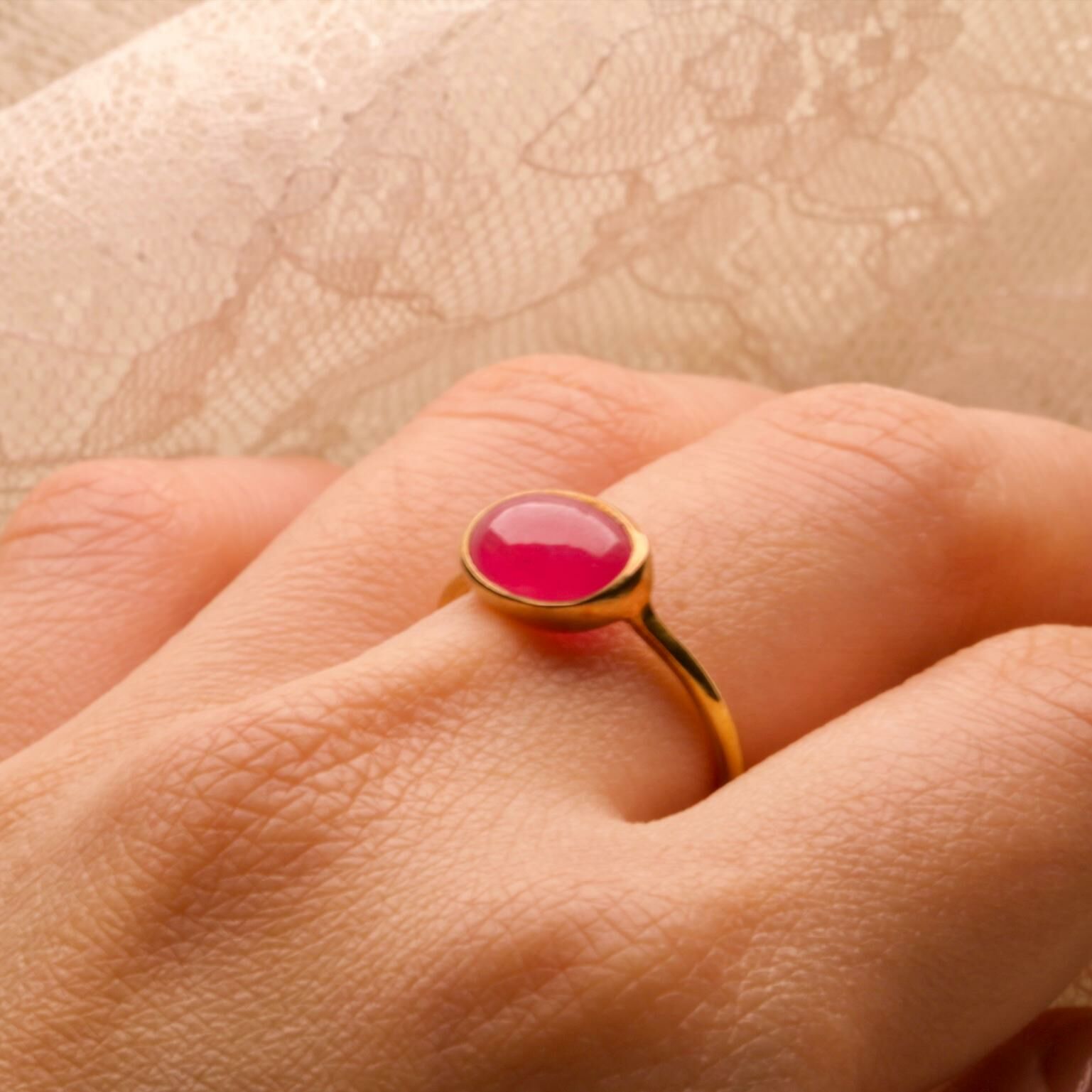 日本半貴石戒指-Ruby 紅寶石