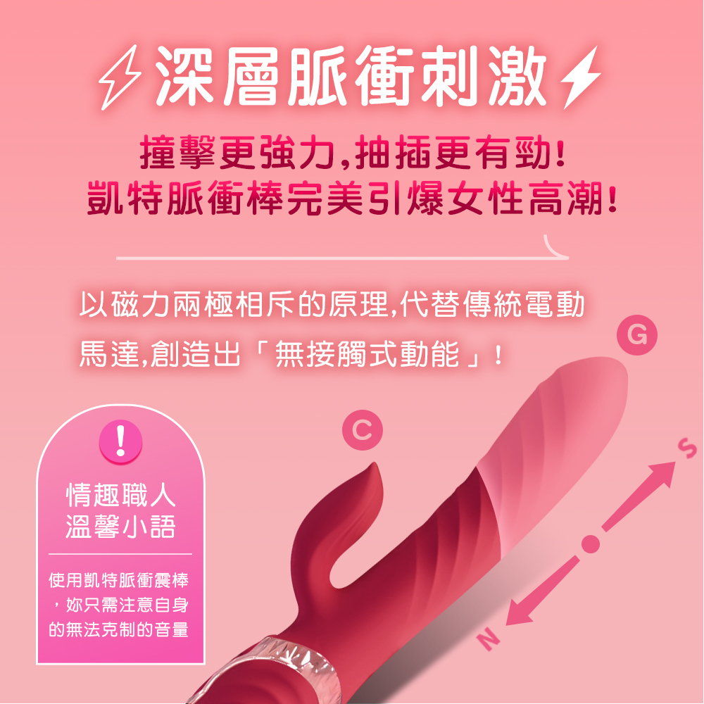 凱特 Kate｜自動衝擊脈衝電動按摩棒,凱特電動按摩棒