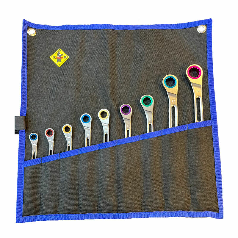 SHELL 簍空梅開棘輪板手9件組