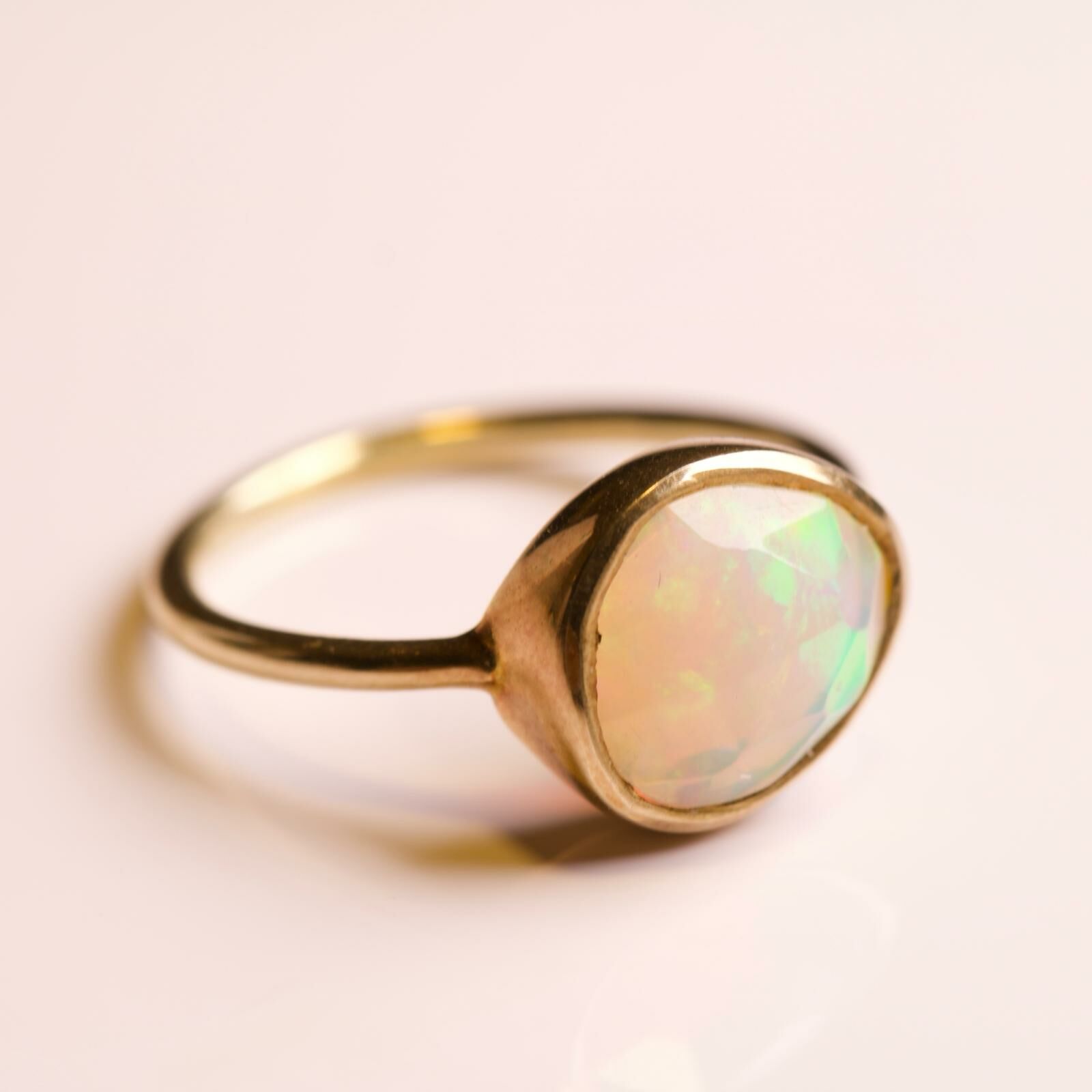 日本半貴石戒指- Opal蛋白石