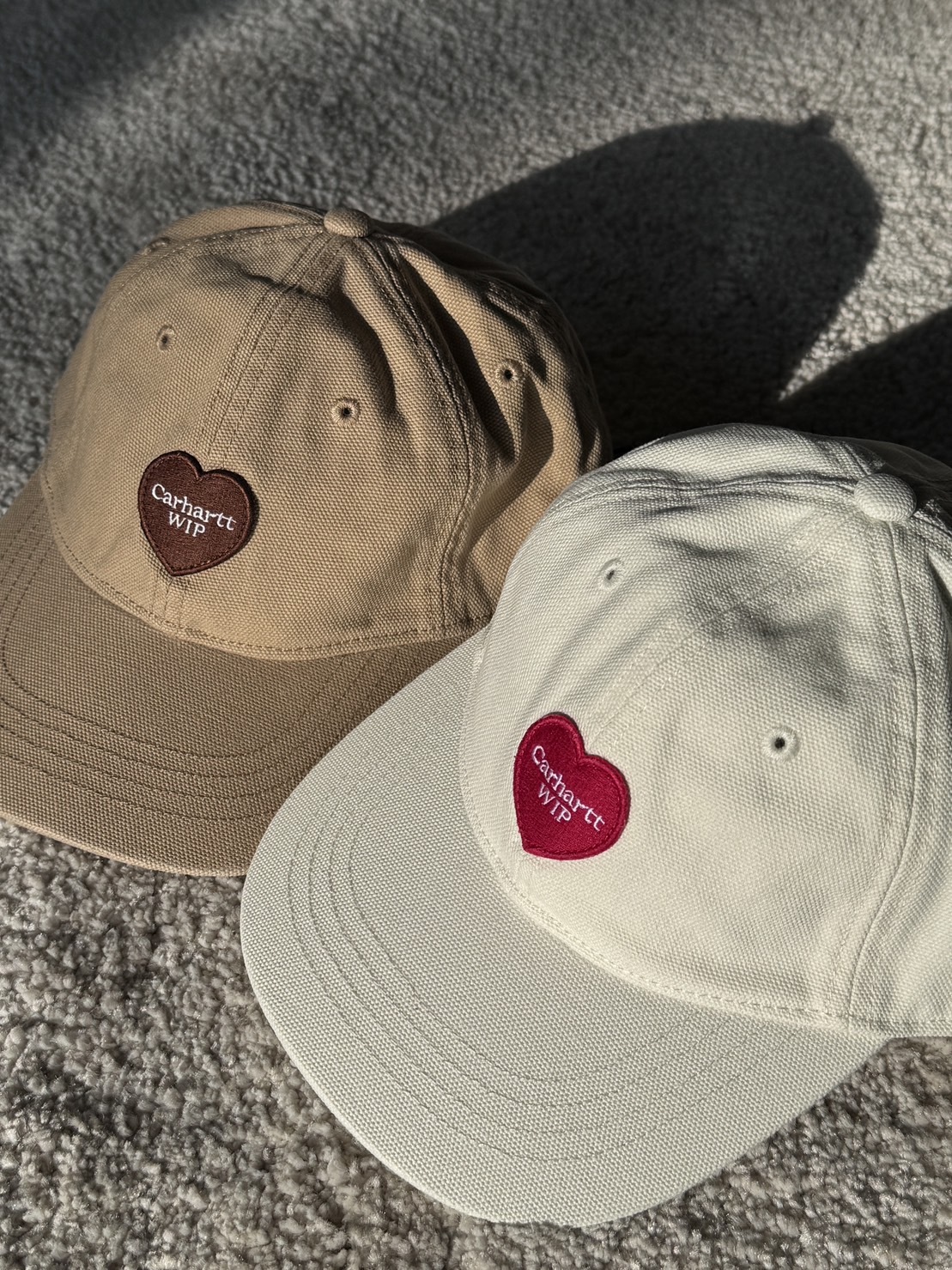 【吉米.tw】現貨 韓國 Carhartt 鴨舌帽 棒球帽 老帽 復古 愛心