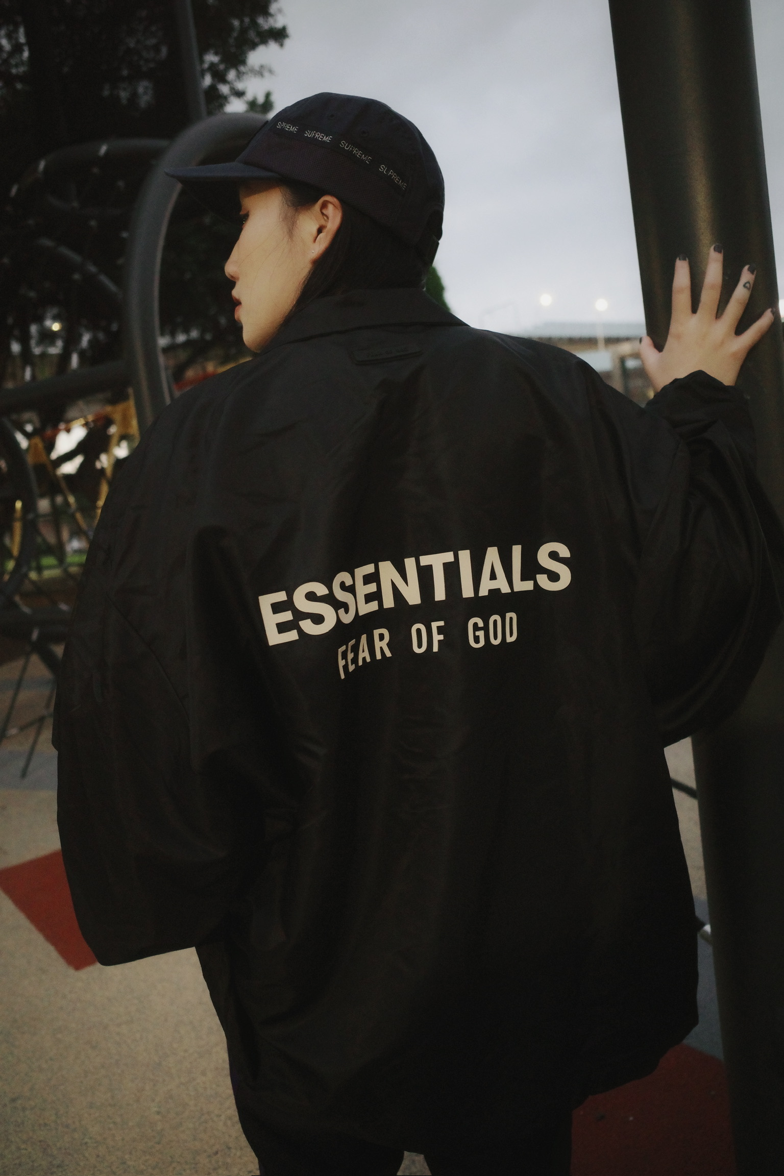 Essentials 教練外套 土黃/灰/黑/銀灰