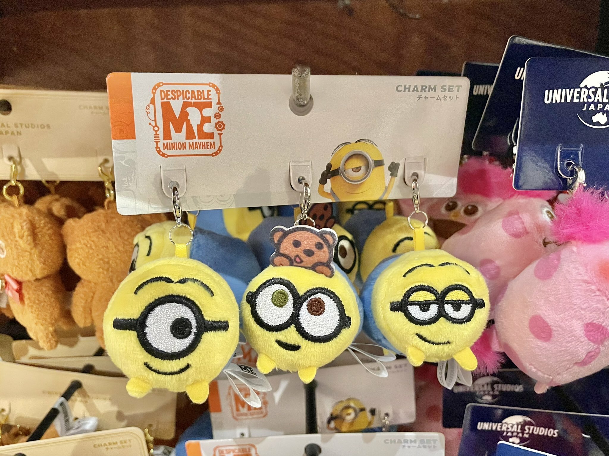 USJ Minions Bob Stuart 粒粒公仔掛飾套裝