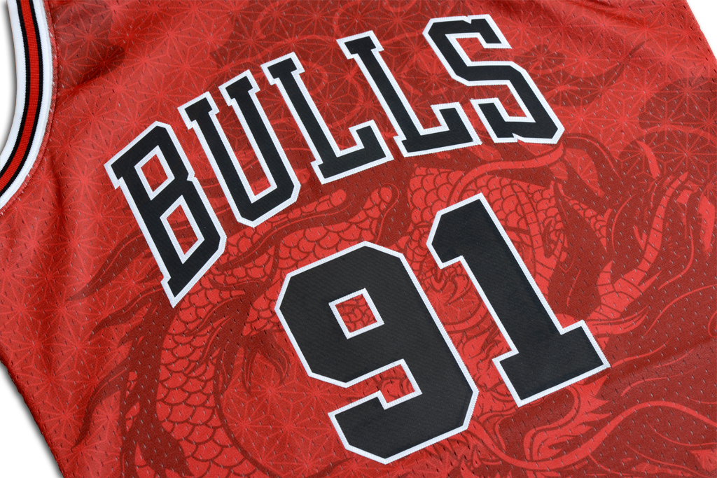 Mitchell & Ness 芝加哥公牛隊 Dennis Rodman 中國新年 Swingman 球衣