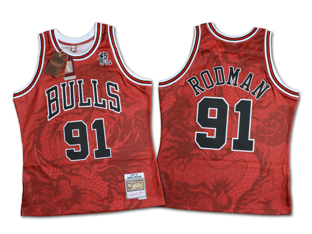 Mitchell & Ness 芝加哥公牛隊 Dennis Rodman 中國新年 Swingman 球衣