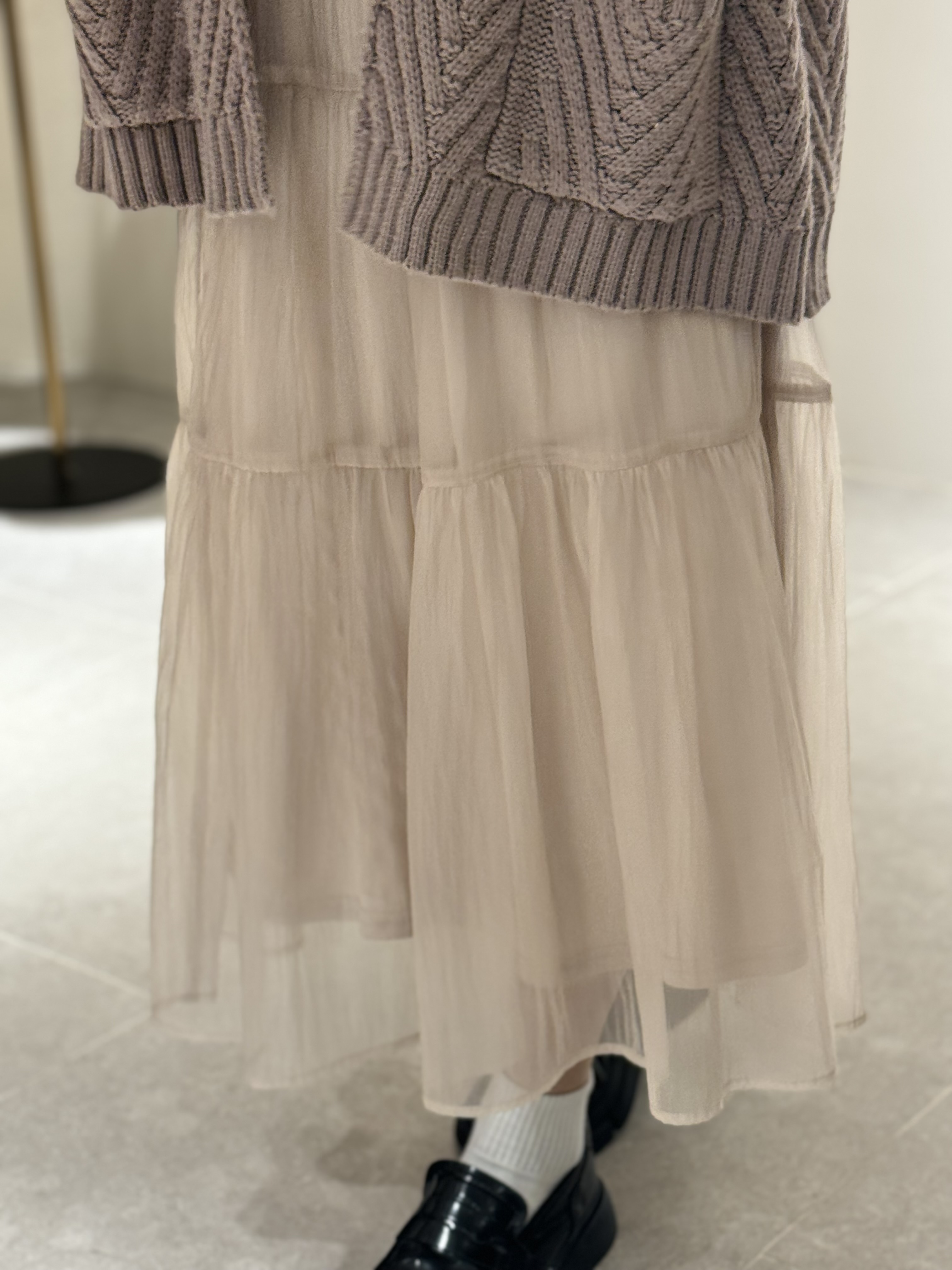 10069｜2 in 1！裡裙＋蛋糕罩裙 兩件套