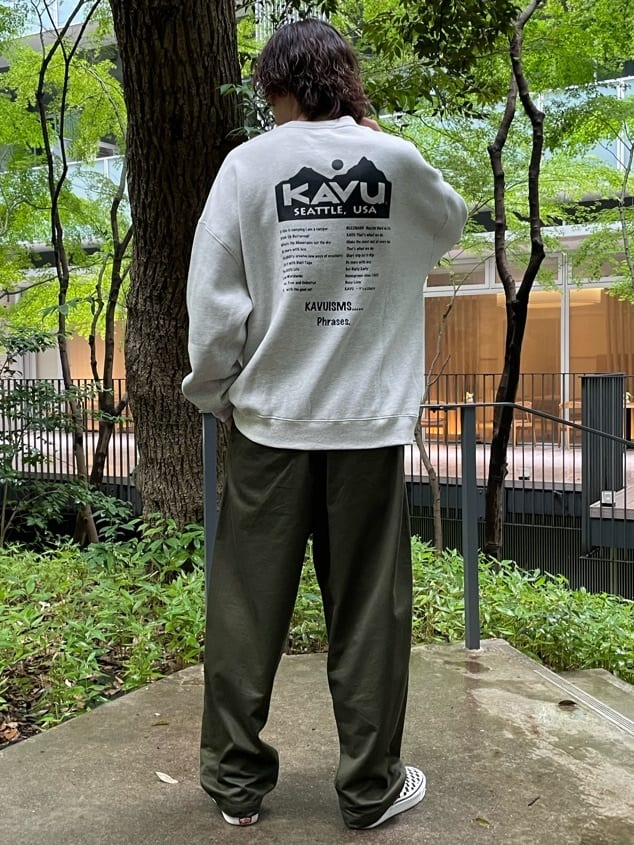 KAVU×FREAK'S STORE 圓領衛衣