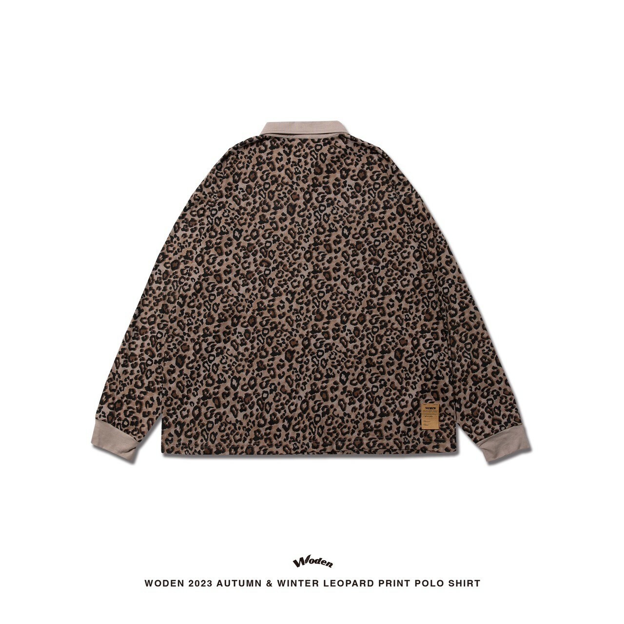 WODEN 2023 Autumn & Winter 061 Leopard Print POLO Shirt