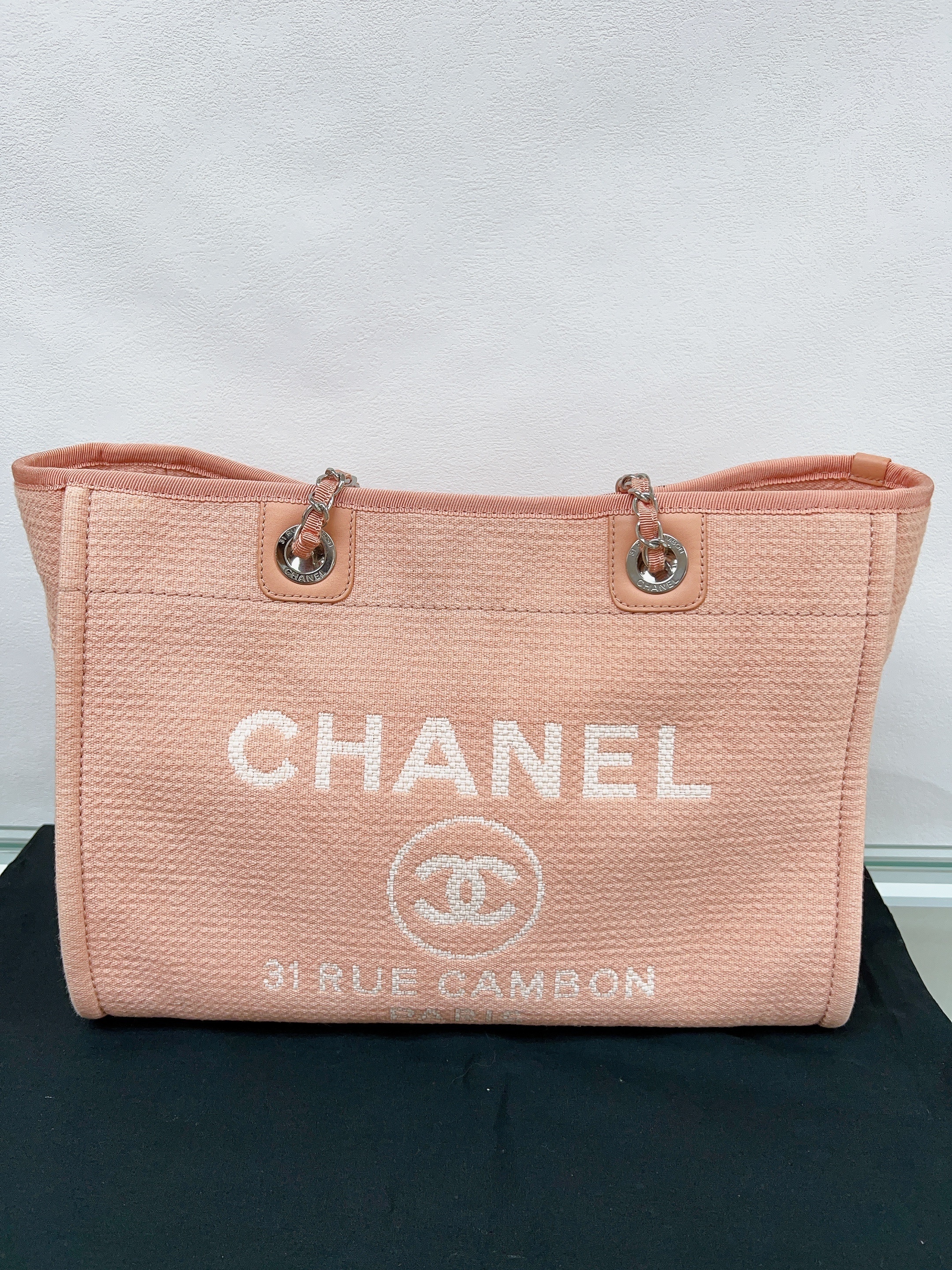 Chanel deauville tote medium (orange peach)