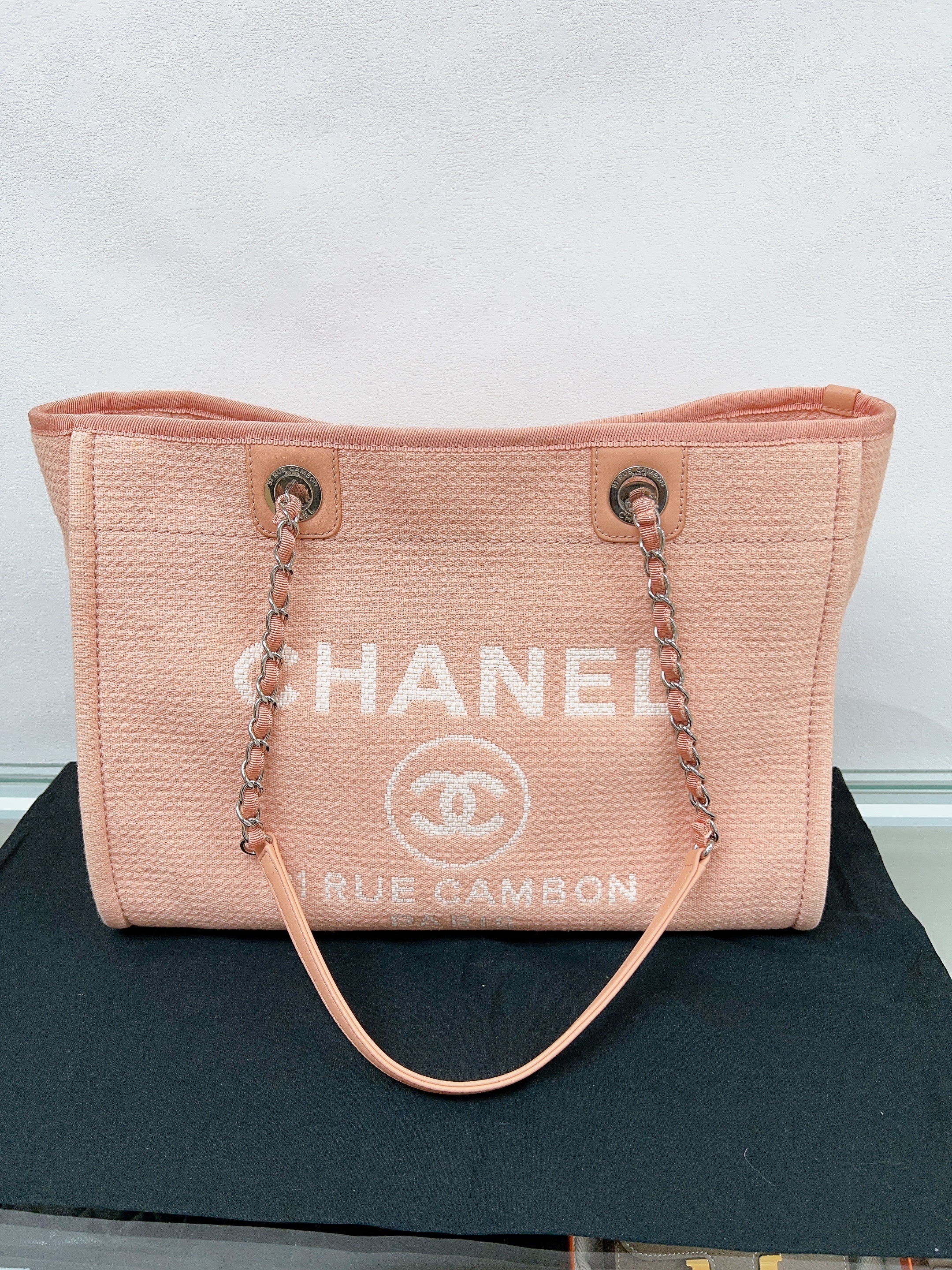 Chanel deauville tote medium (orange peach)