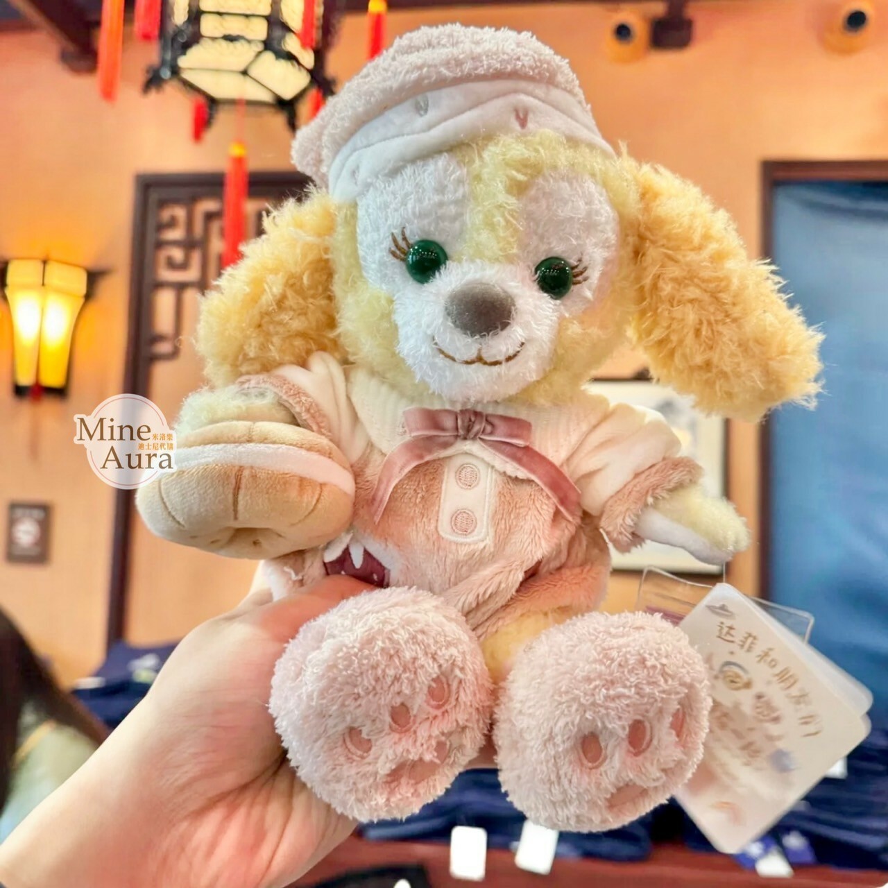 達菲懶懶在一起系列 可琦安 餅乾 CookieAnn SS號 娃娃 玩偶 -上海迪士尼樂園