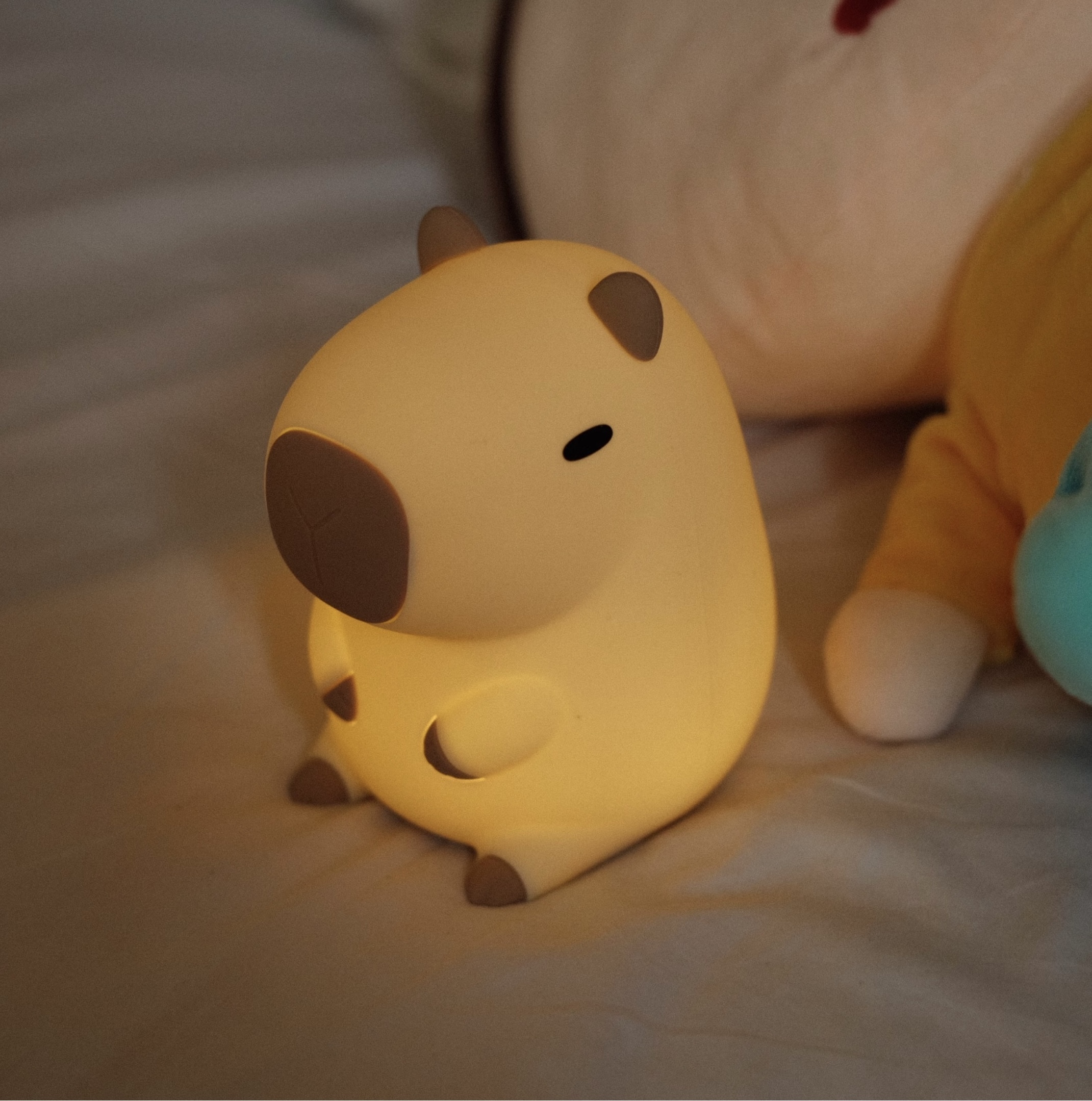 卡皮巴拉 治癒系列 水豚拍拍燈 夜燈 捏捏燈 公仔 擺飾 療癒小物/預購