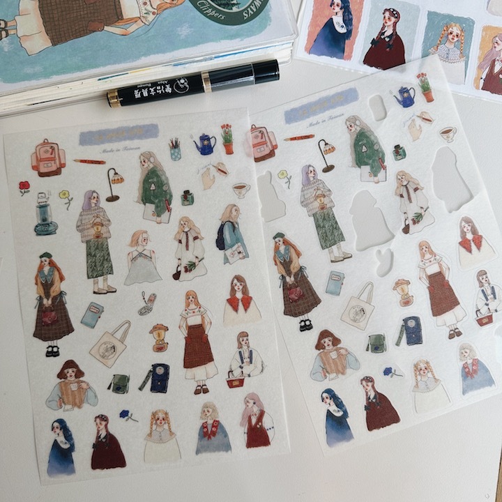 手帳時間 A5和紙貼紙 割型貼紙 ｜甜蜜生活