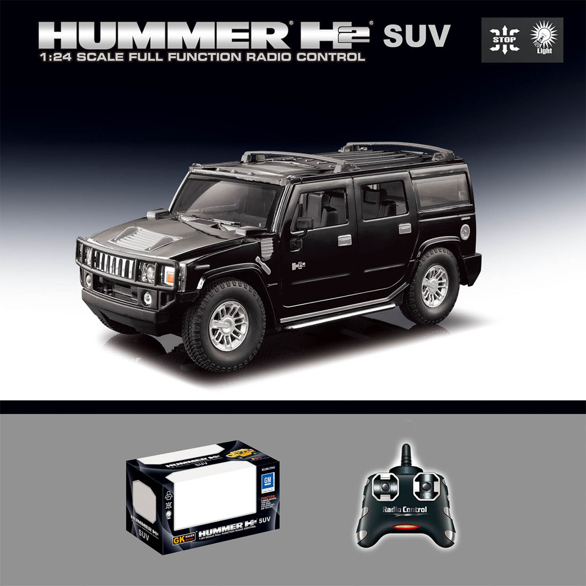 R/C 1:24 HUMMER H2 SUV