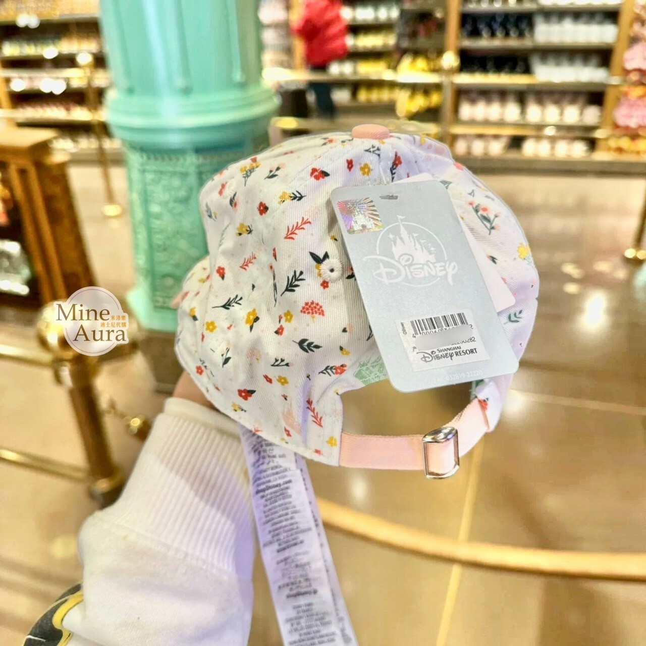 (限時特價) 艾莎 Elsa 娃娃 滿版花花圖案 棒球帽 帽子 冰雪奇緣 Frozen -上海迪士尼樂園