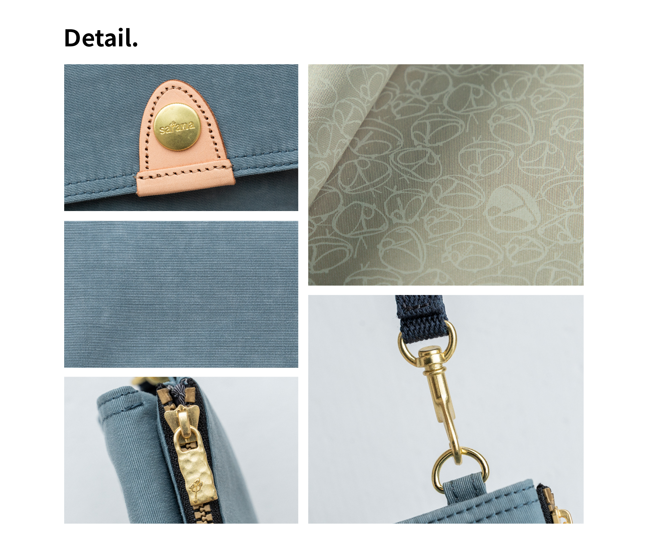 satana Soldier 趣遊拾光零錢包 石灰藍 SOS3070-241 細節特寫照