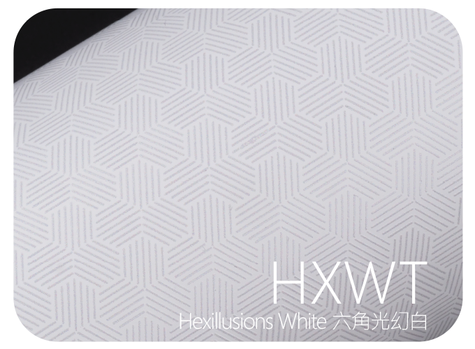 LIFE+GUARD HXWT Hexillusions White 六角光幻白 風格貼膜樣式，適用於相機、鏡頭與 3C 裝置表面保護與風格打造