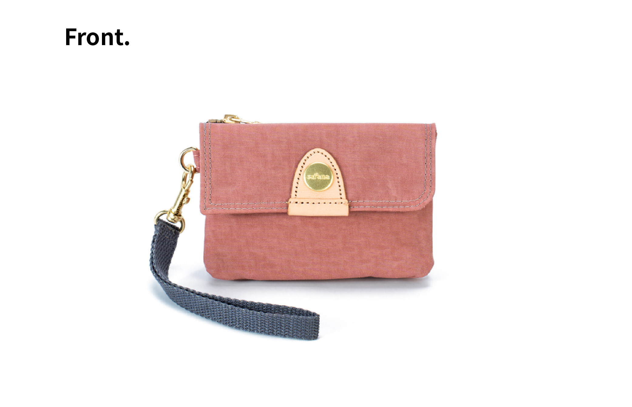 satana Soldier 趣遊拾光零錢包 陶土紅 SOS3070-620 正面照