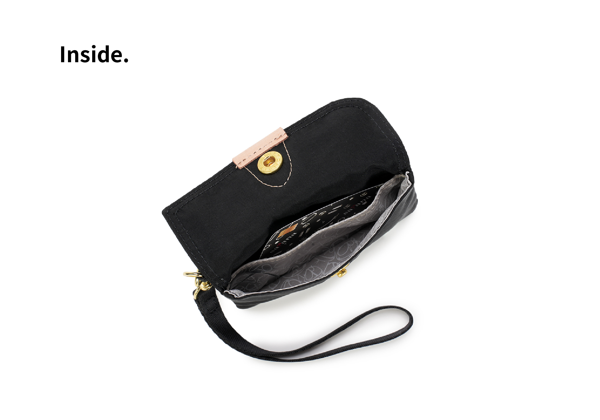 satana Soldier 趣遊拾光零錢包 陶土紅 SOS3070-620 內部隔層照