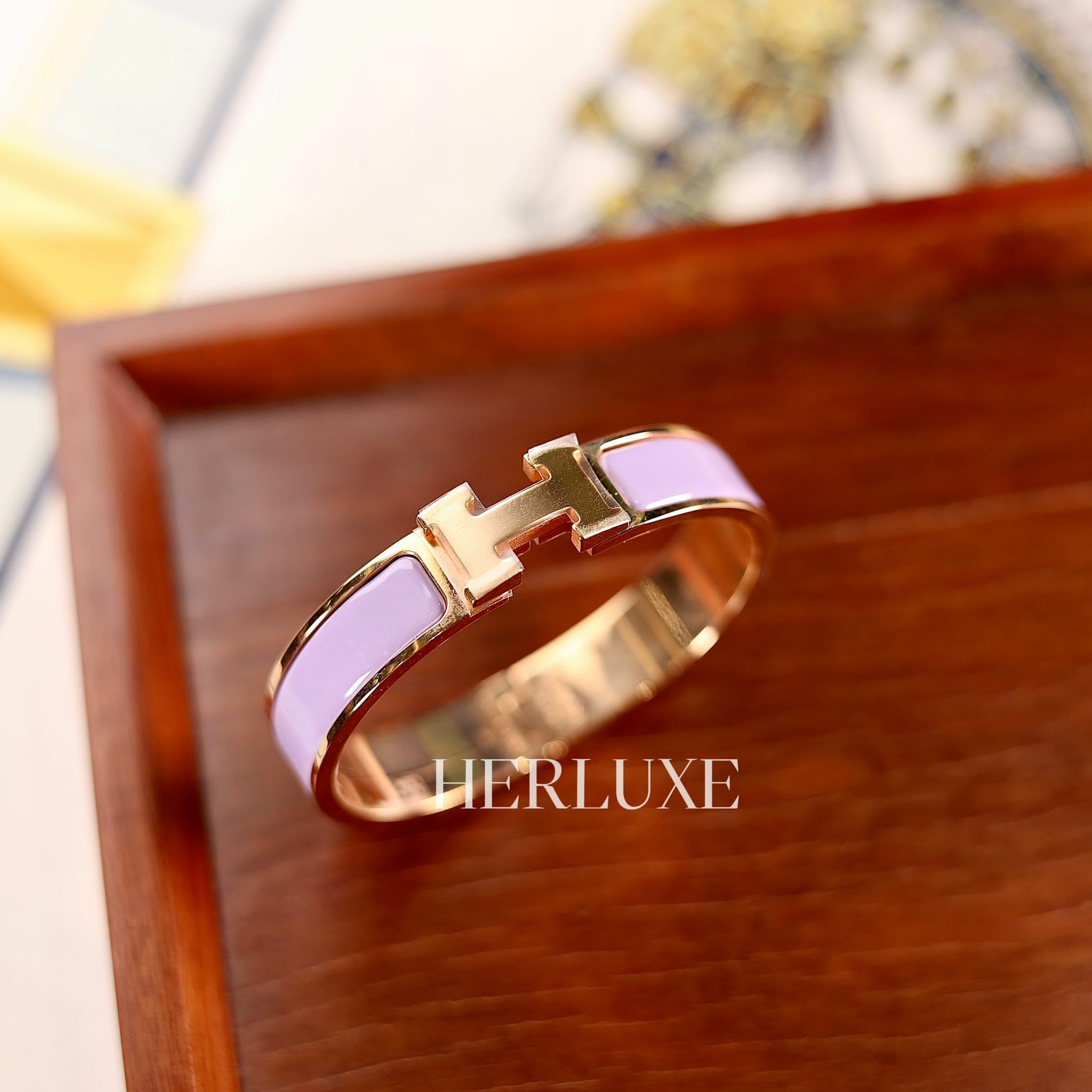 Clic H bracelet pm 47 lilas cd