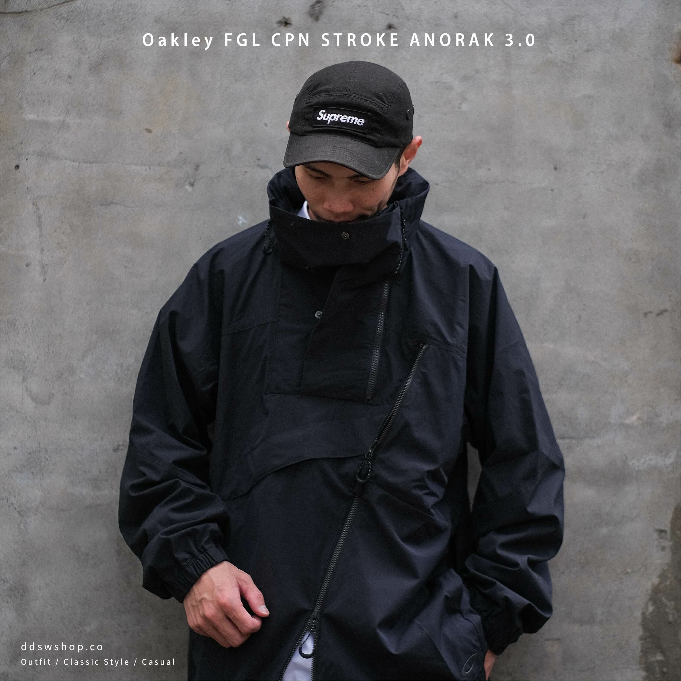 Oakley FGL CPN Stroke ANORAK 3.0 機能衝鋒衣側拉鍊