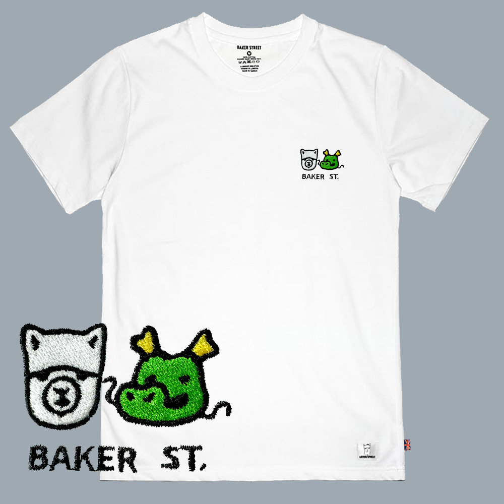 Embroidery-龍龍好朋友  刺繡 短袖T恤