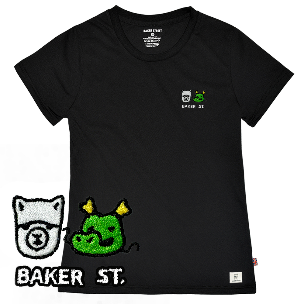 Embroidery-龍龍好朋友 刺繡 女版短T