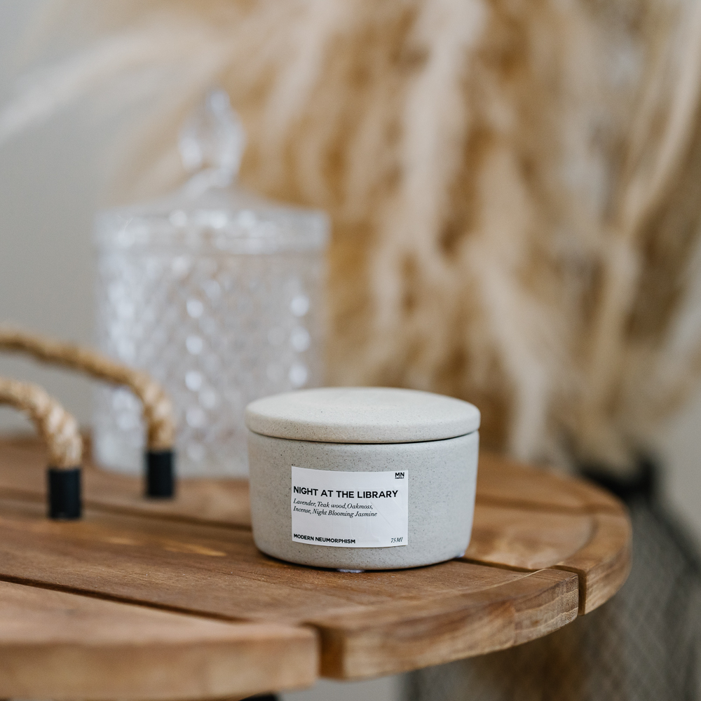 MN Formula,Night at the Library,圖書館之夜,陶瓷香氛蠟燭 M,75ml