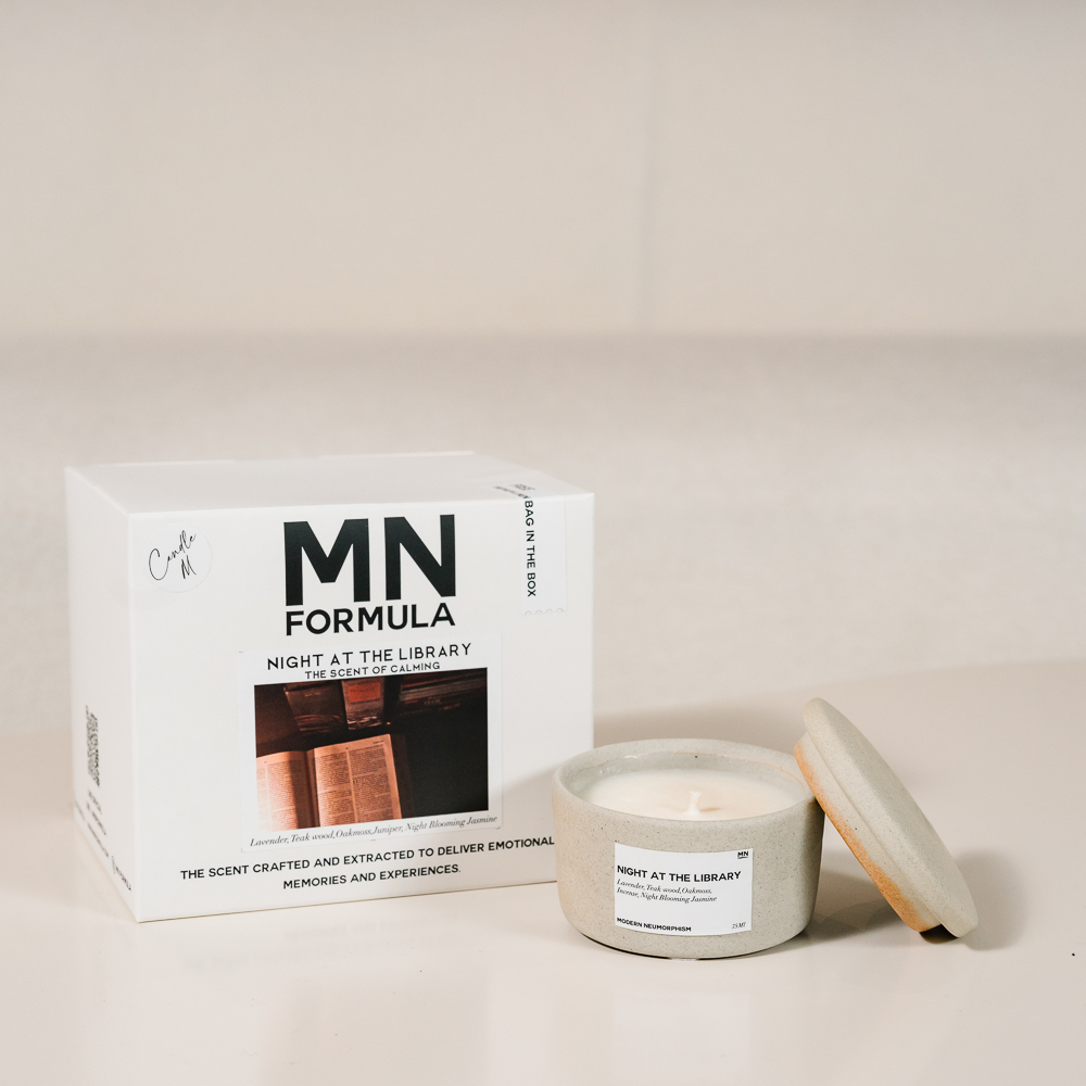 MN Formula,Night at the Library,圖書館之夜,陶瓷香氛蠟燭 M,75ml