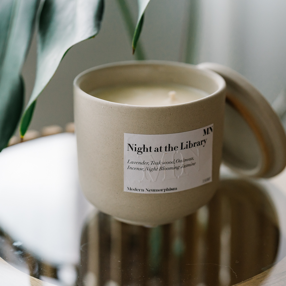 MN Formula,Night at the Library,圖書館之夜,陶瓷香氛蠟燭 L ,350ml