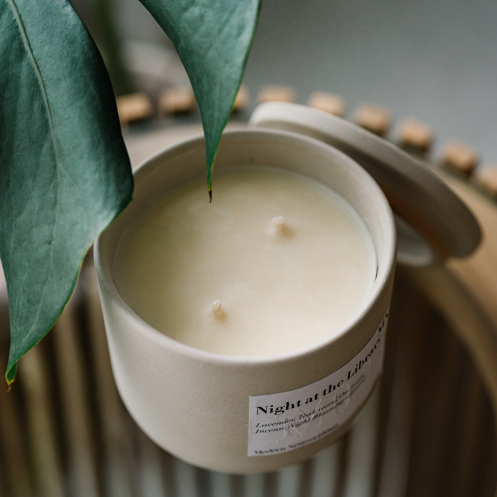 MN Formula,Night at the Library,圖書館之夜,陶瓷香氛蠟燭 L ,350ml