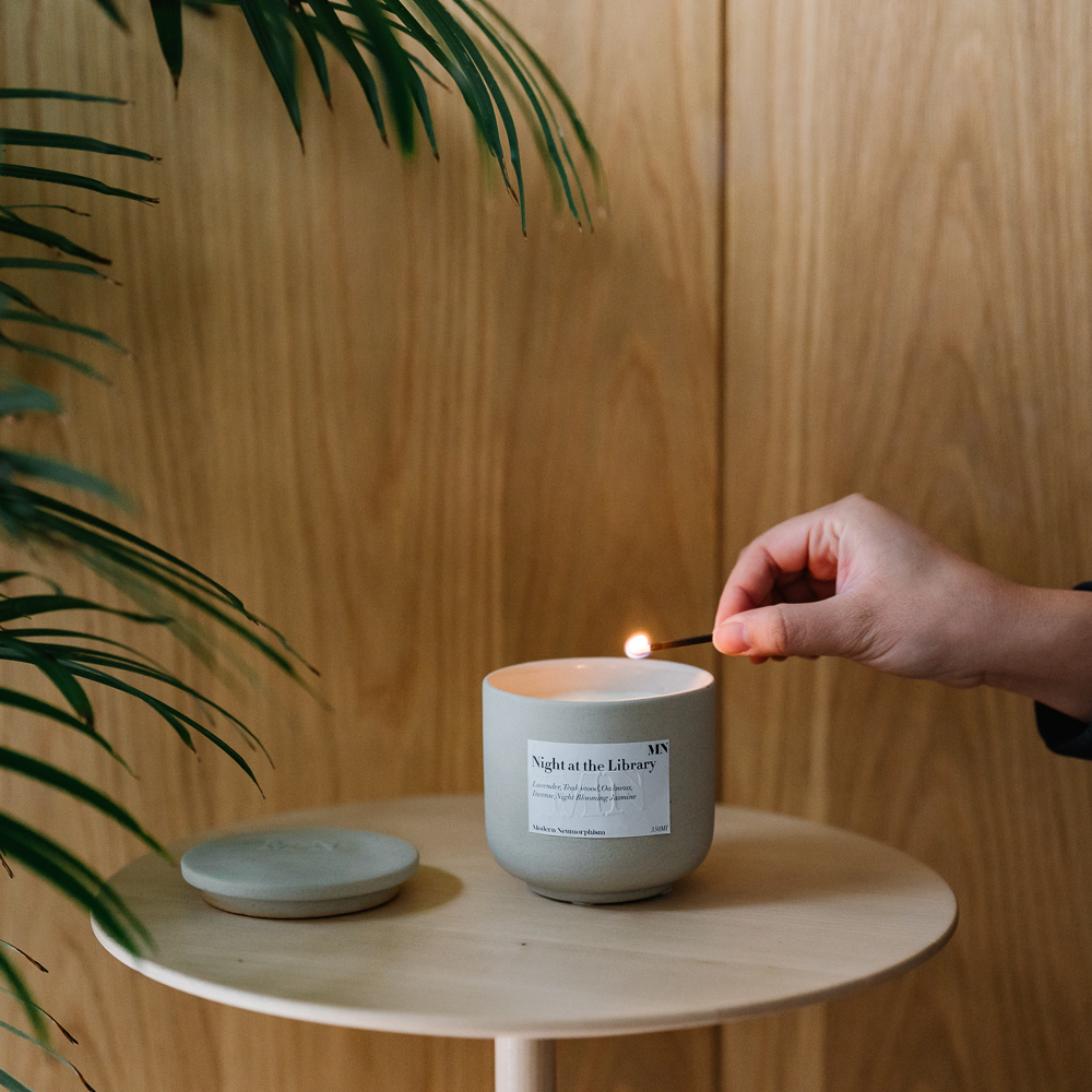 MN Formula,Night at the Library,圖書館之夜,陶瓷香氛蠟燭 L ,350ml