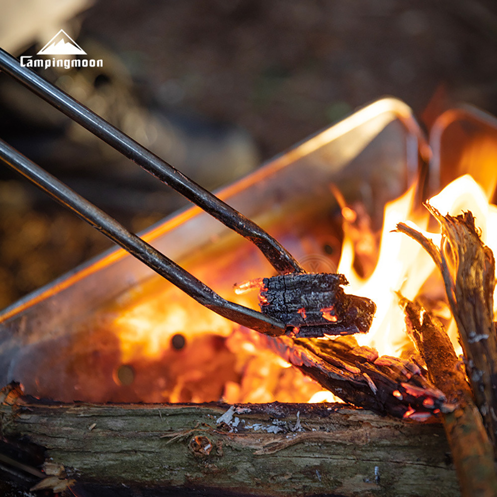 柯曼Campingmoon 櫸木握柄炭夾 MS-42