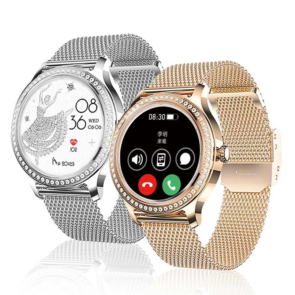 【人因科技】ERGOLINK SW302晶鑽全圓心率血氧通話手錶(多規格)