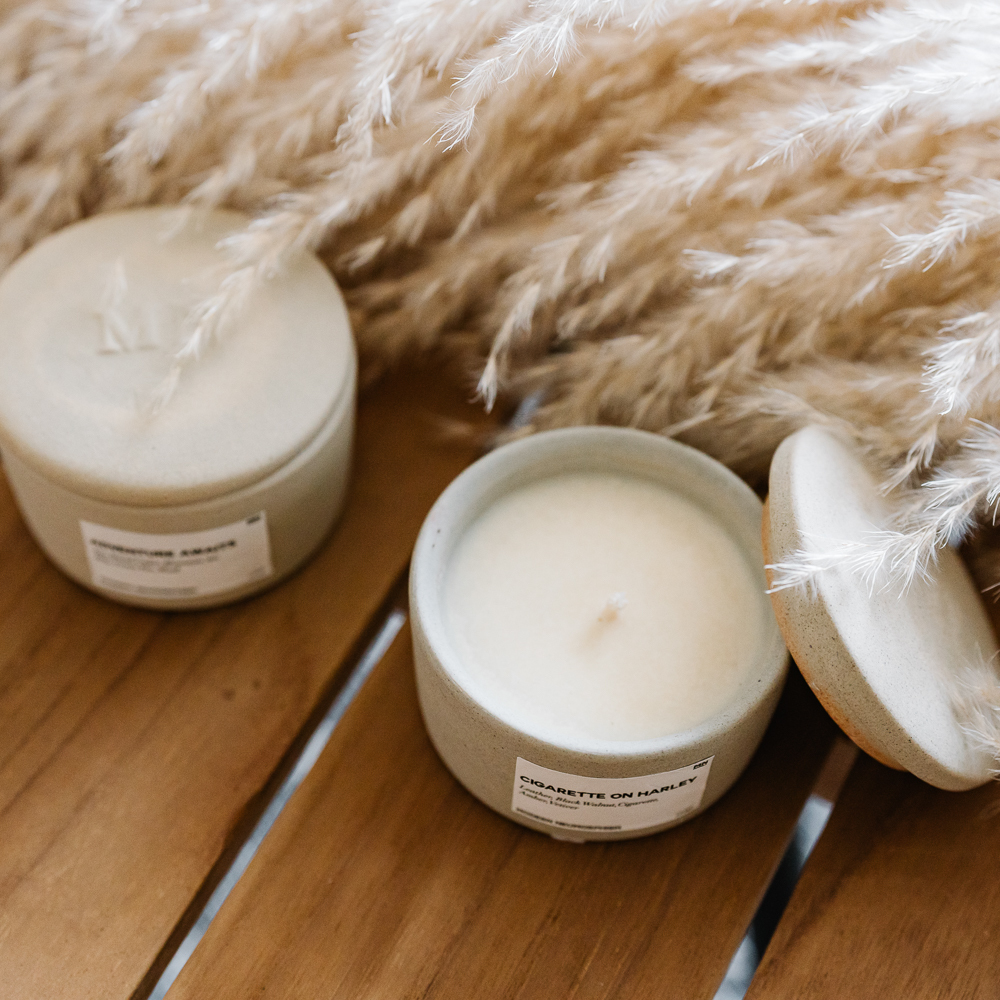 MN Formula,Cigarette on Harley,哈雷上的菸,陶瓷香氛蠟燭 M,75ml