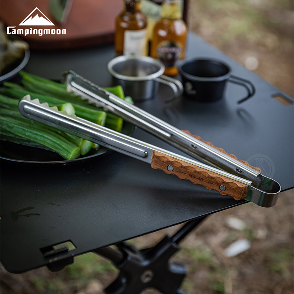 柯曼Campingmoon 酸枝木不鏽鋼夾 MS-40