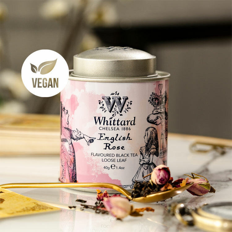 Whittard English Rose Alice in Wonderland Mini Caddy 40