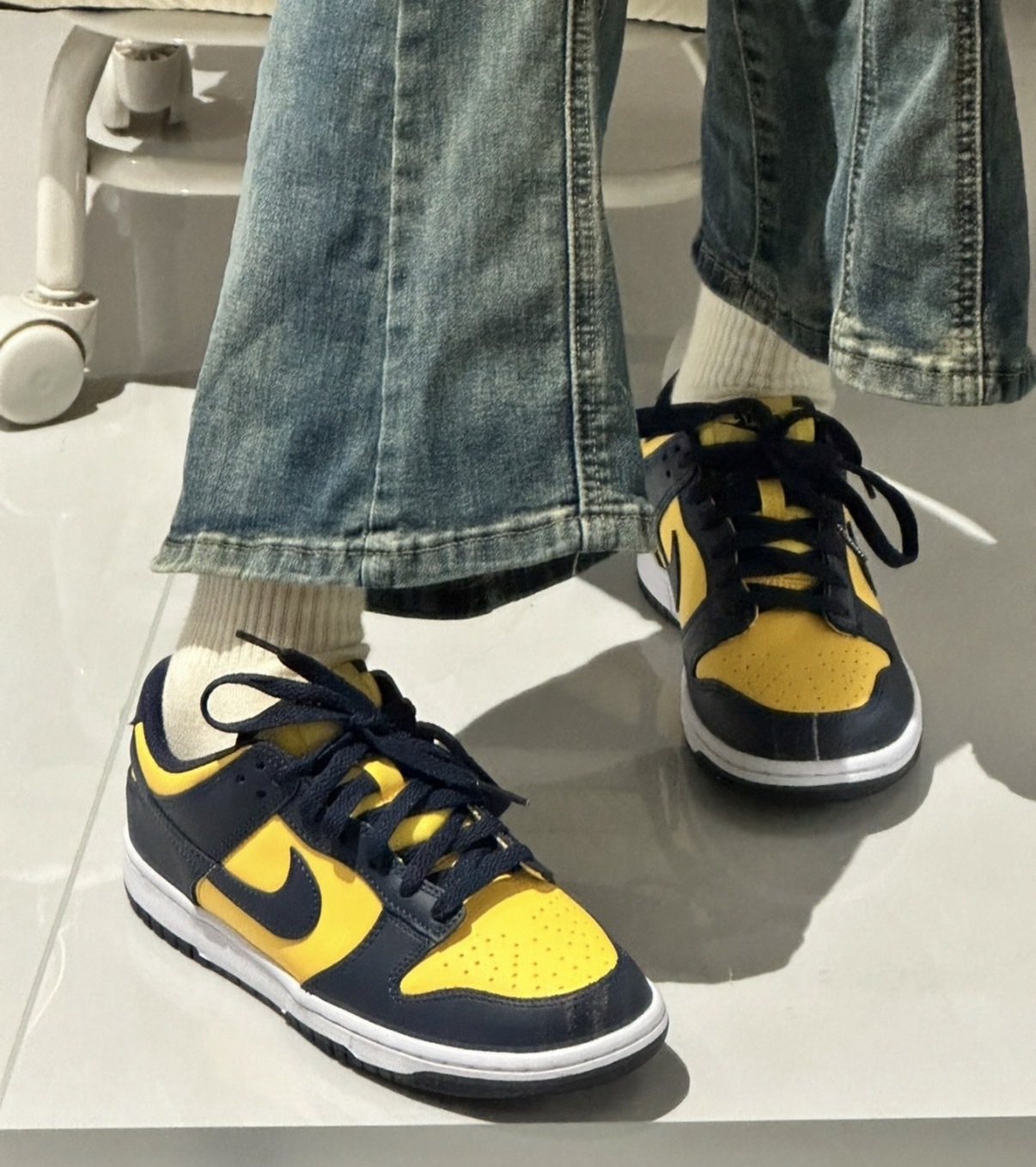 NIKE DUNK LOW GS Michigan 密西根 低筒 大童鞋 休閒鞋