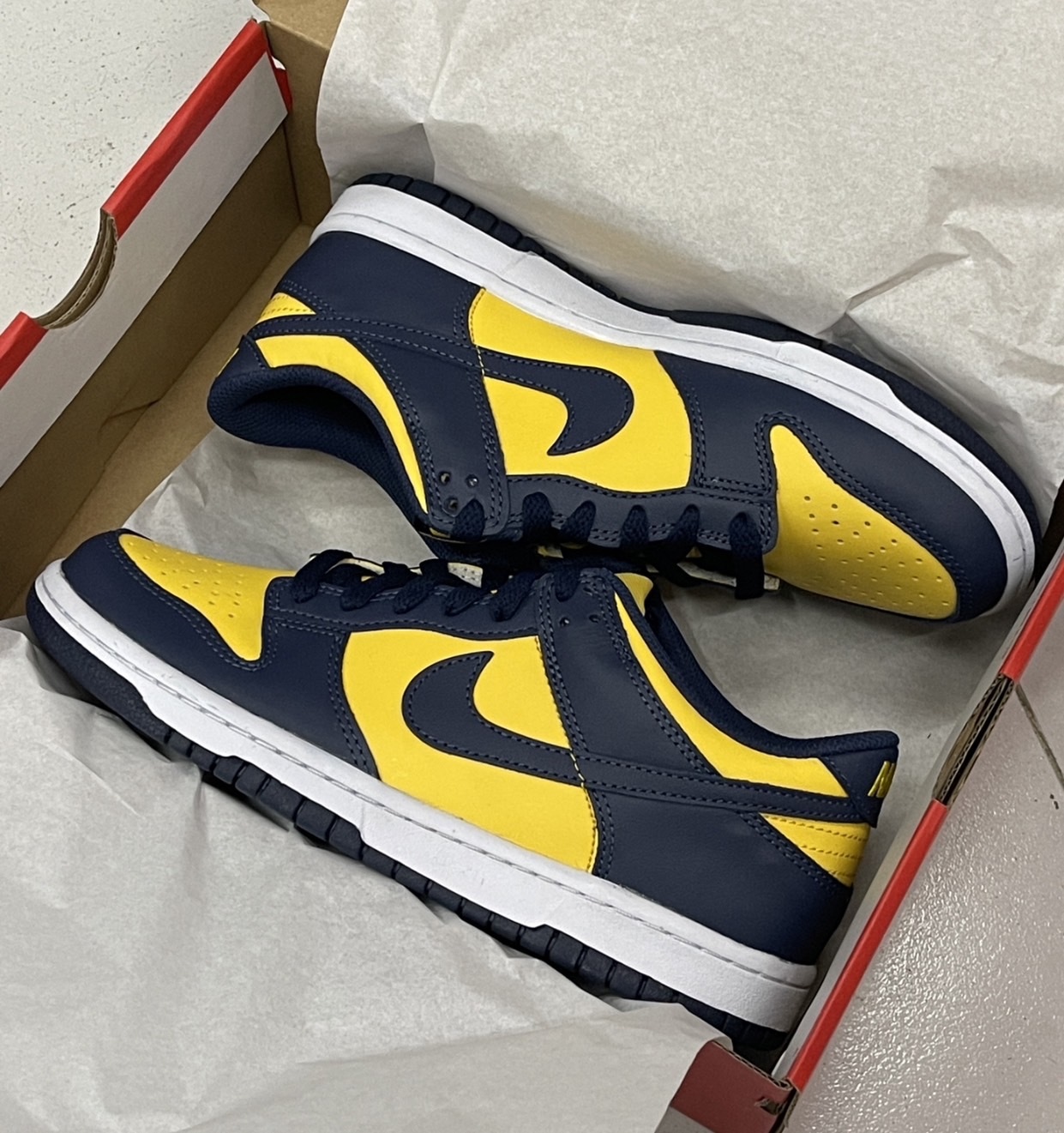NIKE DUNK LOW GS Michigan 密西根 低筒 大童鞋 休閒鞋