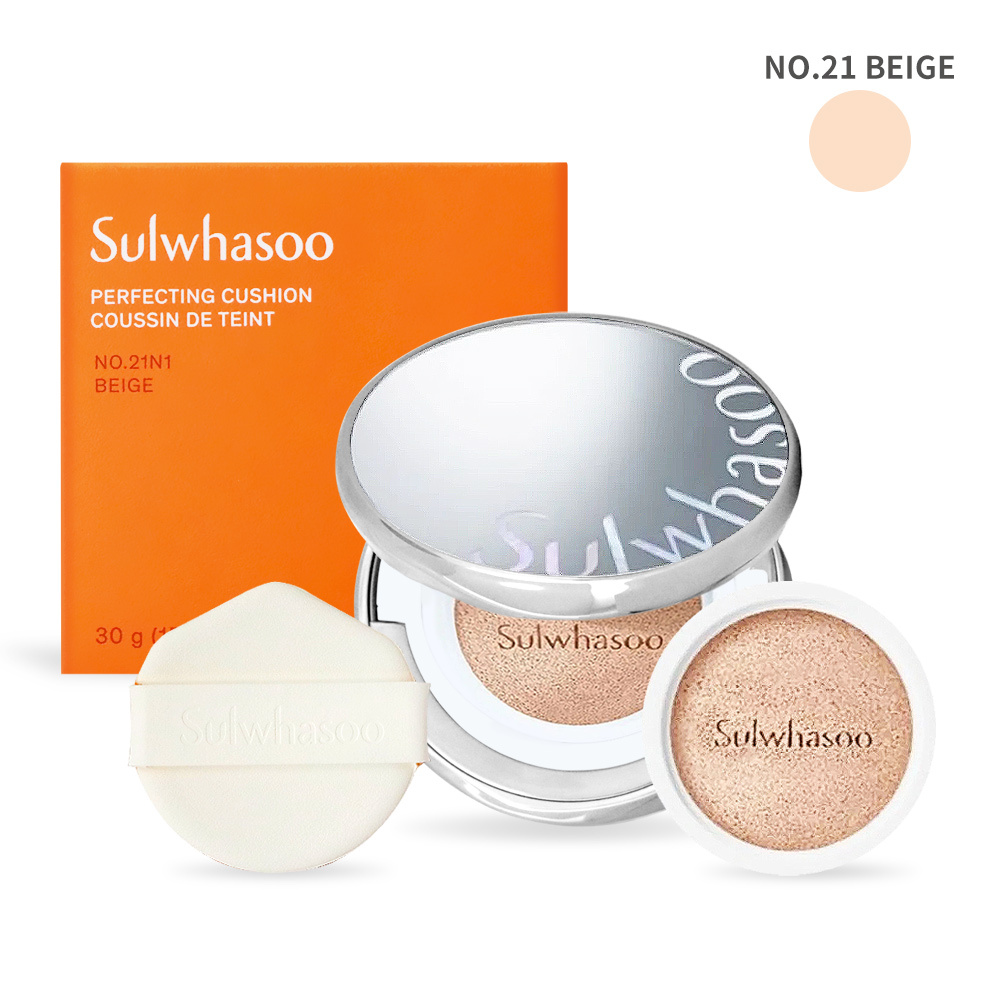 Sulwhasoo 雪花秀 完美珍珠光精華氣墊(柔焦版)(15gX2)SPF50+ PA+++ NO.21 BEIGE/NO.17 VANILLA-百貨公司貨