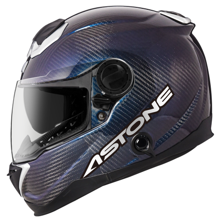 ASTONE GT1000F 碳纖變色龍/藍紫｜astone helmet 透明碳纖 全罩式安全帽