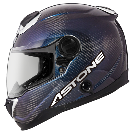 ASTONE GT1000F 碳纖變色龍/藍紫｜astone helmet 透明碳纖 全罩式安全帽