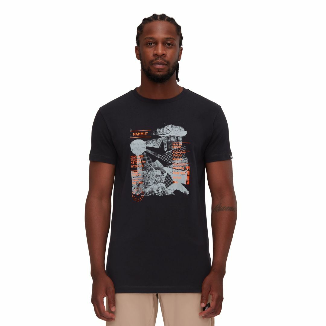 Mammut T-shirt/男 Massone T-Shirt Rocks 黑 (M1017051910001)