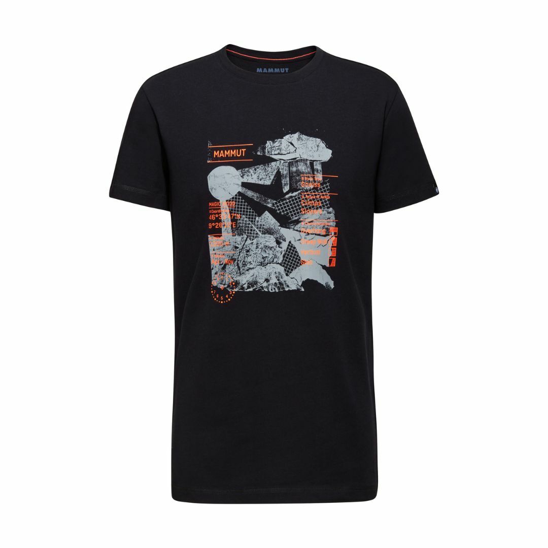 Mammut T-shirt/男 Massone T-Shirt Rocks 黑 (M1017051910001)