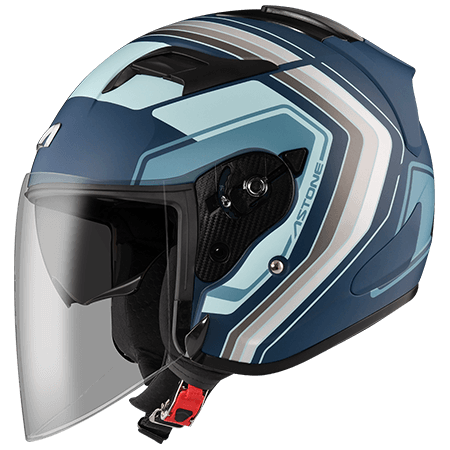 ASTONE DJS BM13 消光藍/淺藍｜astone helmet 彩繪 半罩 3/4罩 內墨鏡 安全帽