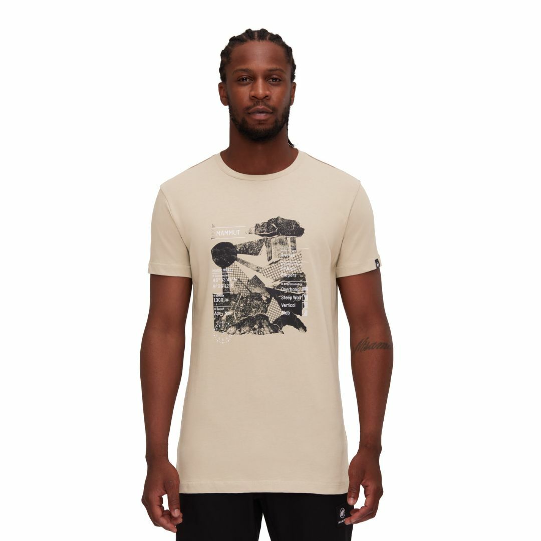 Mammut T-shirt/男 Massone T-Shirt Rocks 薩凡納褐 (M1017051917517)