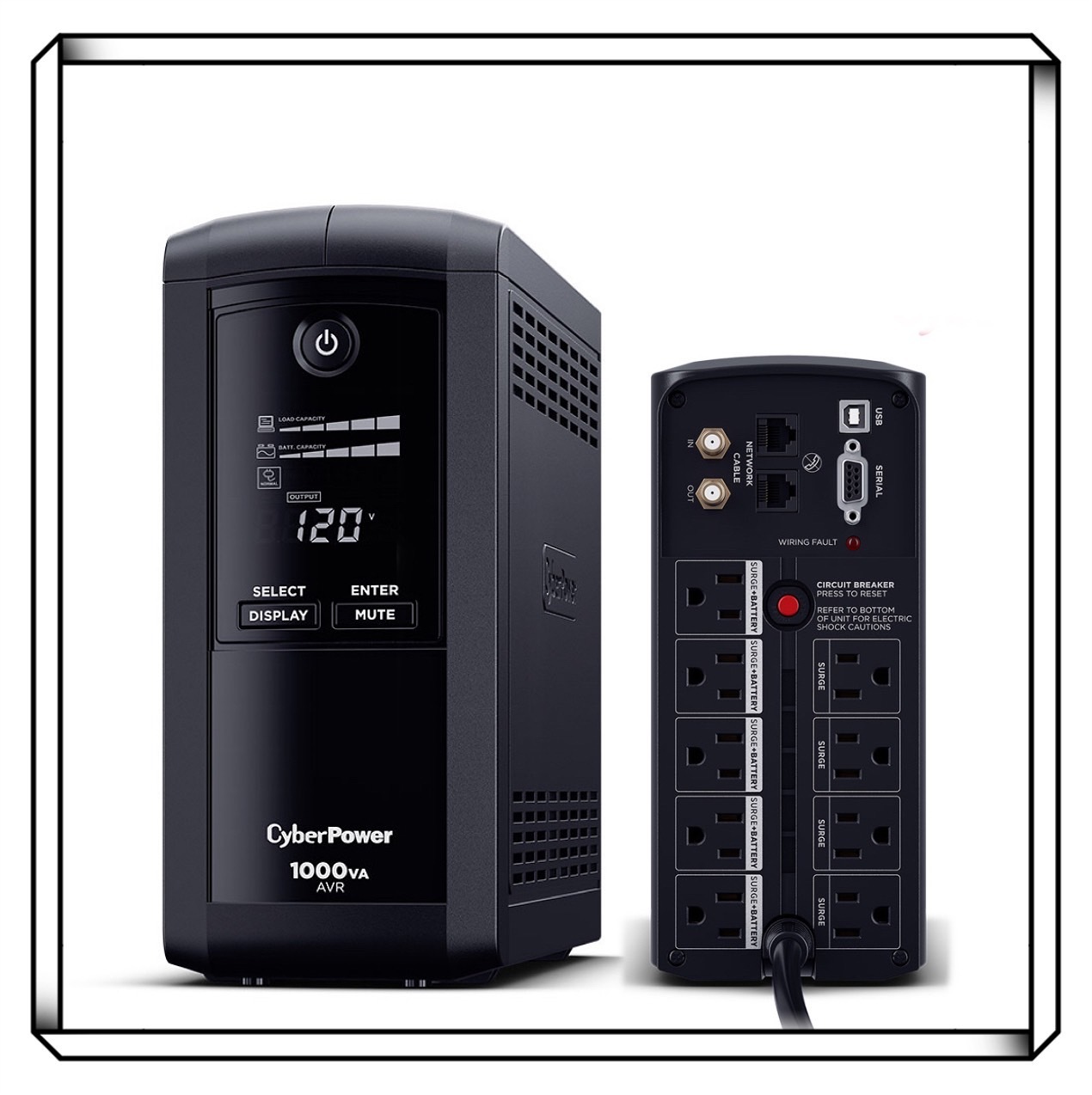 CyberPower Simulated sine wave 不斷電系統 UPS CP1000AVRLCDa