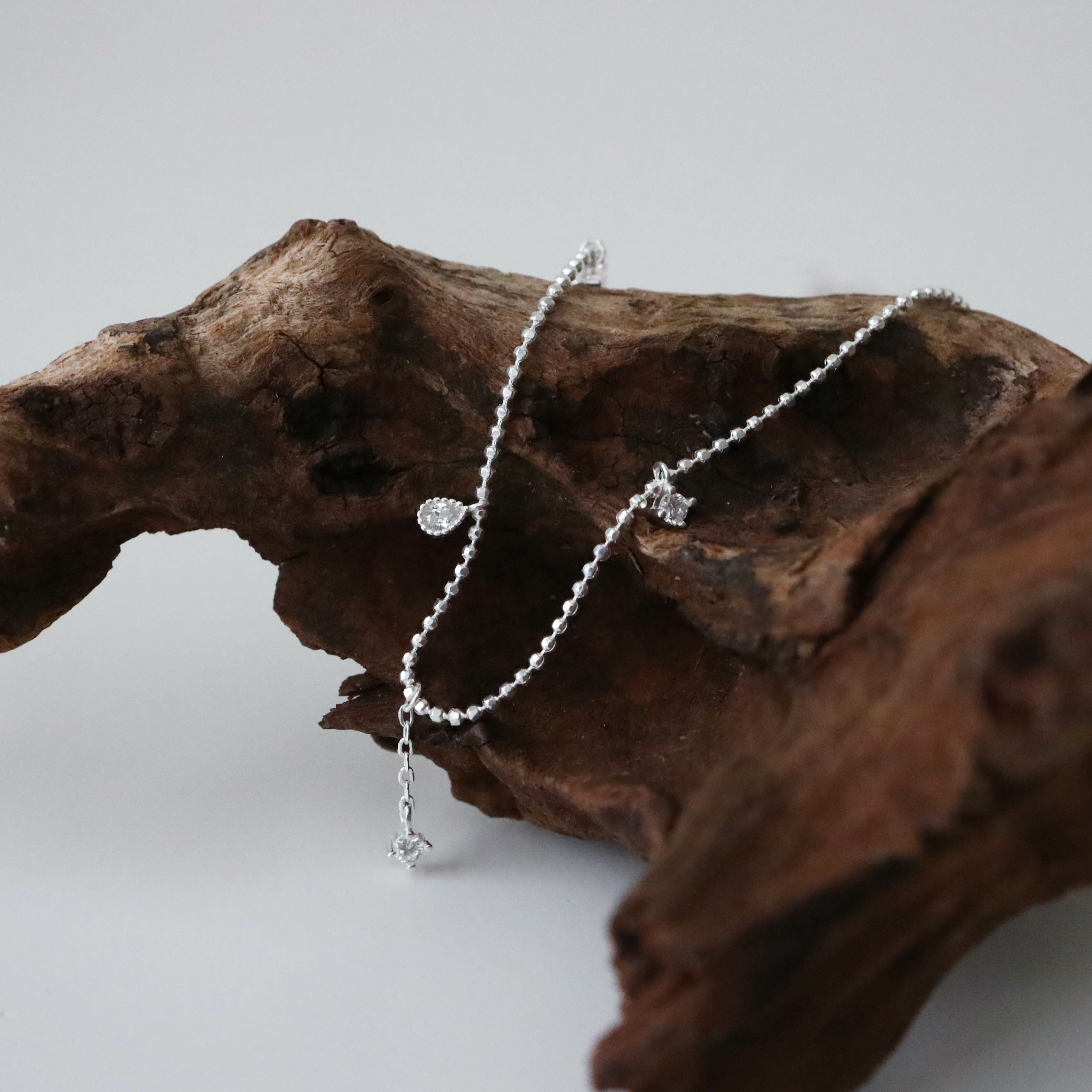 925純銀氣質鑽項鍊