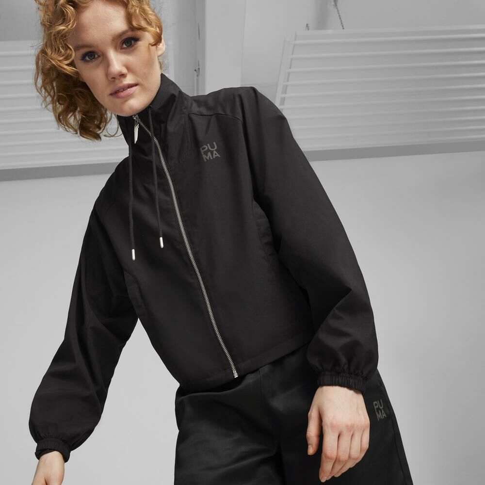 PUMA 外套 流行系列 INFUSE 黑色 吳卓源 風衣外套 女 62430701