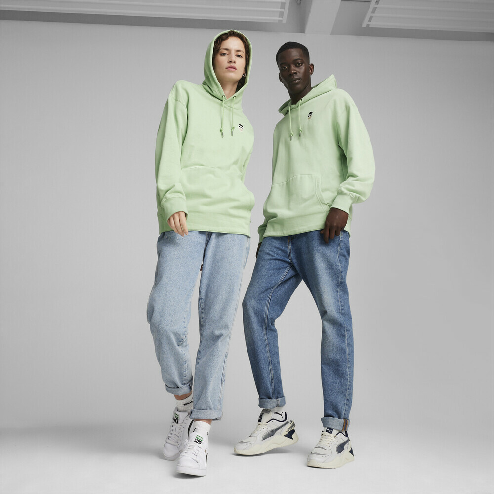 PUMA 帽T 流行系列 DOWNTOWN 180 蘋果綠 厚連帽T 中性 62437689